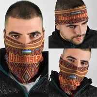 Uzbekistan Neck Gaiter with Traditional Geometric Motif Design TS04