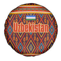 Uzbekistan Spare Tire Cover with Traditional Geometric Motif Design - Wonder Print Shop