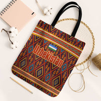 Uzbekistan Tote Bag with Traditional Geometric Motif Design - Wonder Print Shop