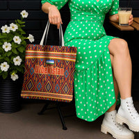 Uzbekistan Tote Bag with Traditional Geometric Motif Design - Wonder Print Shop