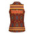 Uzbekistan Women Sleeveless Polo Shirt with Traditional Geometric Motif Design - Wonder Print Shop