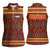 Uzbekistan Women Sleeveless Polo Shirt with Traditional Geometric Motif Design - Wonder Print Shop