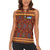 Uzbekistan Women Sleeveless Polo Shirt with Traditional Geometric Motif Design - Wonder Print Shop