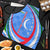 Uzbekistan Apron with Crescent Star and Ornamental Swirl Design - Wonder Print Shop