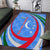 Uzbekistan Area Rug with Crescent Star and Ornamental Swirl Design - Wonder Print Shop