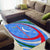 Uzbekistan Area Rug with Crescent Star and Ornamental Swirl Design - Wonder Print Shop