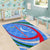 Uzbekistan Area Rug with Crescent Star and Ornamental Swirl Design - Wonder Print Shop