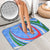 Uzbekistan Bathroom Set with Crescent Star and Ornamental Swirl Design - Wonder Print Shop