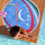 Uzbekistan Beach Blanket with Crescent Star and Ornamental Swirl Design - Wonder Print Shop