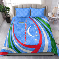Uzbekistan Bedding Set with Crescent Star and Ornamental Swirl Design - Wonder Print Shop