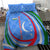 Uzbekistan Bedding Set with Crescent Star and Ornamental Swirl Design - Wonder Print Shop