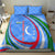 Uzbekistan Bedding Set with Crescent Star and Ornamental Swirl Design - Wonder Print Shop
