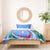 Uzbekistan Bedding Set with Crescent Star and Ornamental Swirl Design - Wonder Print Shop