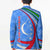 Uzbekistan Blazer with Crescent Star and Ornamental Swirl Design - Wonder Print Shop