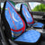 Uzbekistan Car Seat Cover with Crescent Star and Ornamental Swirl Design - Wonder Print Shop