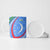 Uzbekistan Ceramic Mug with Crescent Star and Ornamental Swirl Design - Wonder Print Shop