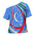 Uzbekistan Cross Shoulder Shirt with Crescent Star and Ornamental Swirl Design - Wonder Print Shop