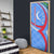 Uzbekistan Door Cover with Crescent Star and Ornamental Swirl Design - Wonder Print Shop