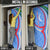 Uzbekistan Door Cover with Crescent Star and Ornamental Swirl Design - Wonder Print Shop