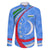 Uzbekistan Family Matching Puletasi and Hawaiian Shirt with Crescent Star and Ornamental Swirl Design - Wonder Print Shop