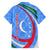 Uzbekistan Family Matching Summer Maxi Dress and Hawaiian Shirt with Crescent Star and Ornamental Swirl Design - Wonder Print Shop