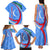 Uzbekistan Family Matching Tank Maxi Dress and Hawaiian Shirt with Crescent Star and Ornamental Swirl Design - Wonder Print Shop