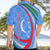 Uzbekistan Hawaiian Shirt with Crescent Star and Ornamental Swirl Design - Wonder Print Shop