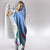 Uzbekistan Hooded Blanket with Crescent Star and Ornamental Swirl Design - Wonder Print Shop
