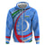 Uzbekistan Hoodie with Crescent Star and Ornamental Swirl Design - Wonder Print Shop
