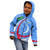 Uzbekistan Kid Hoodie with Crescent Star and Ornamental Swirl Design - Wonder Print Shop