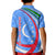 Uzbekistan Kid Polo Shirt with Crescent Star and Ornamental Swirl Design - Wonder Print Shop