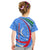 Uzbekistan Kid T Shirt with Crescent Star and Ornamental Swirl Design - Wonder Print Shop
