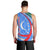 Uzbekistan Men Tank Top with Crescent Star and Ornamental Swirl Design - Wonder Print Shop
