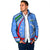 Uzbekistan Padded Jacket with Crescent Star and Ornamental Swirl Design - Wonder Print Shop