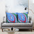 Uzbekistan Pillow Cover with Crescent Star and Ornamental Swirl Design - Wonder Print Shop