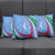 Uzbekistan Pillow Cover with Crescent Star and Ornamental Swirl Design - Wonder Print Shop