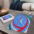 Uzbekistan Puzzle with Crescent Star and Ornamental Swirl Design - Wonder Print Shop