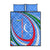 Uzbekistan Quilt Bed Set with Crescent Star and Ornamental Swirl Design - Wonder Print Shop