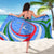 Uzbekistan Sarong with Crescent Star and Ornamental Swirl Design - Wonder Print Shop