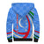 Uzbekistan Sherpa Hoodie with Crescent Star and Ornamental Swirl Design - Wonder Print Shop
