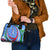 Uzbekistan Shoulder Handbag with Crescent Star and Ornamental Swirl Design - Wonder Print Shop