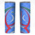 Uzbekistan Skinny Tumbler with Crescent Star and Ornamental Swirl Design - Wonder Print Shop