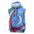Uzbekistan Sleeveless Hoodie with Crescent Star and Ornamental Swirl Design - Wonder Print Shop