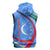 Uzbekistan Sleeveless Hoodie with Crescent Star and Ornamental Swirl Design - Wonder Print Shop