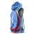 Uzbekistan Sleeveless Hoodie with Crescent Star and Ornamental Swirl Design - Wonder Print Shop
