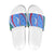 Uzbekistan Slide Sandals with Crescent Star and Ornamental Swirl Design - Wonder Print Shop