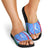 Uzbekistan Slide Sandals with Crescent Star and Ornamental Swirl Design - Wonder Print Shop