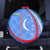 Uzbekistan Spare Tire Cover with Crescent Star and Ornamental Swirl Design - Wonder Print Shop
