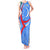 Uzbekistan Tank Maxi Dress with Crescent Star and Ornamental Swirl Design - Wonder Print Shop