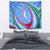 Uzbekistan Tapestry with Crescent Star and Ornamental Swirl Design - Wonder Print Shop